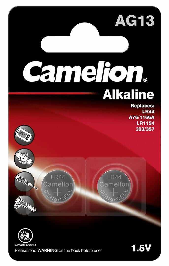 LR44 Camelion 1,5V Alkaline batterier