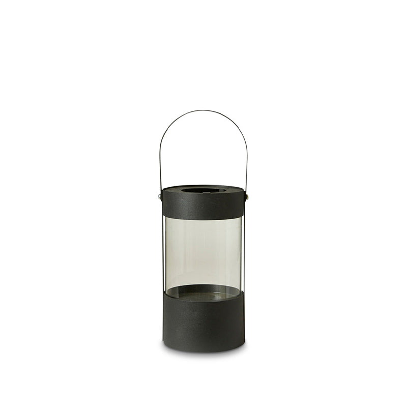 Dacore lanterne cylinder m. håndtag - metalsort - H28 cm