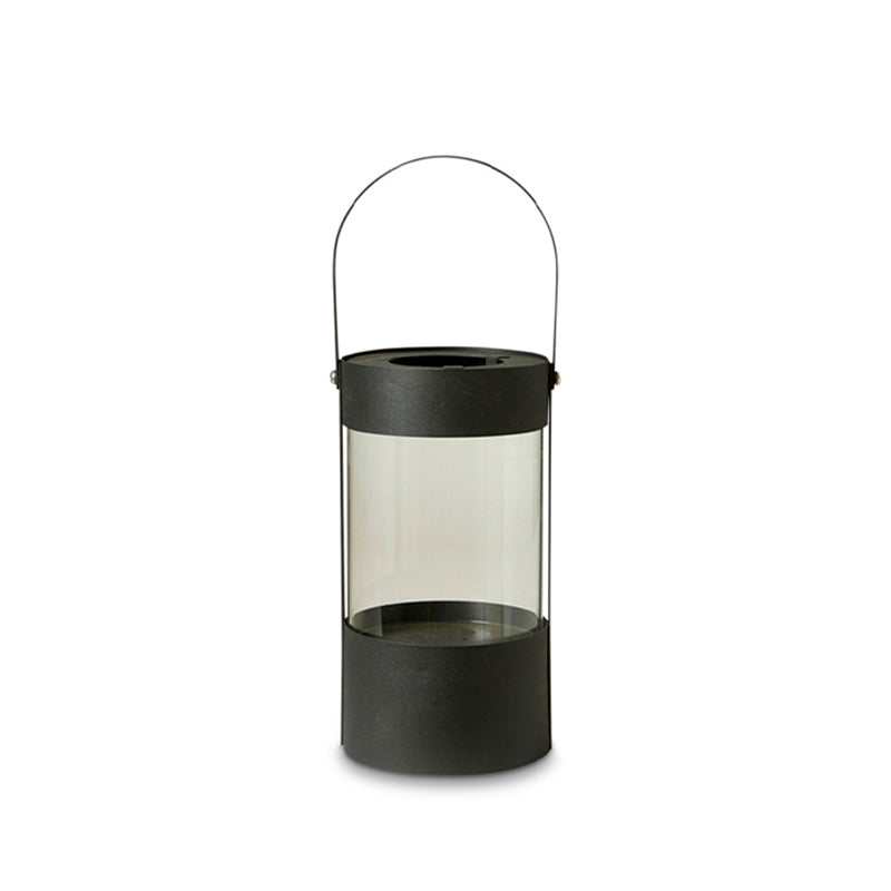 Dacore lanterne cylinder m. håndtag - metalsort - H32 cm