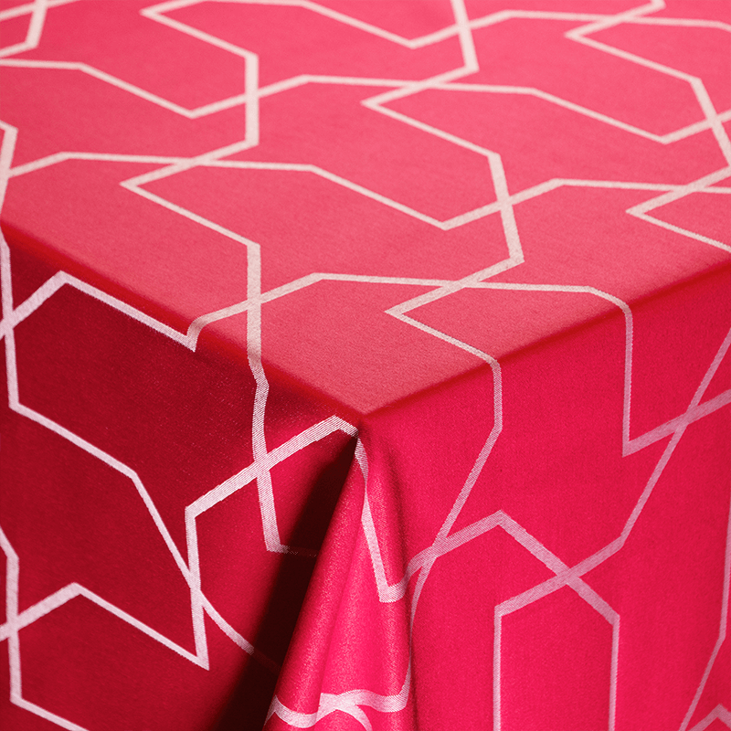 Nordisk Tekstil damask dug metric 140x270 cm rød