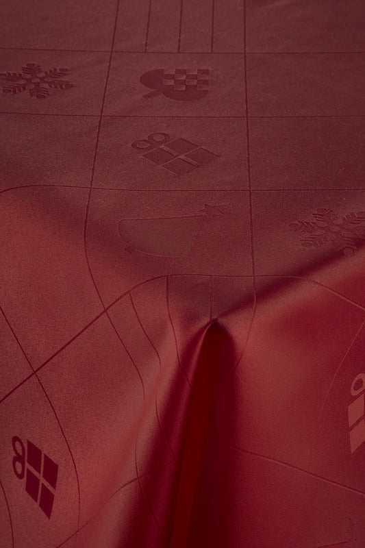 Nordisk Tekstil dug Julefred rød 140x270 cm