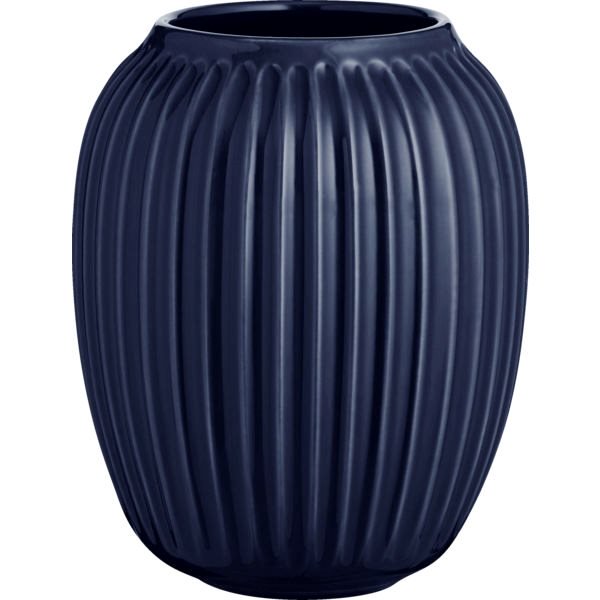 Kähler Hammershøi vase 20 cm indigo blå