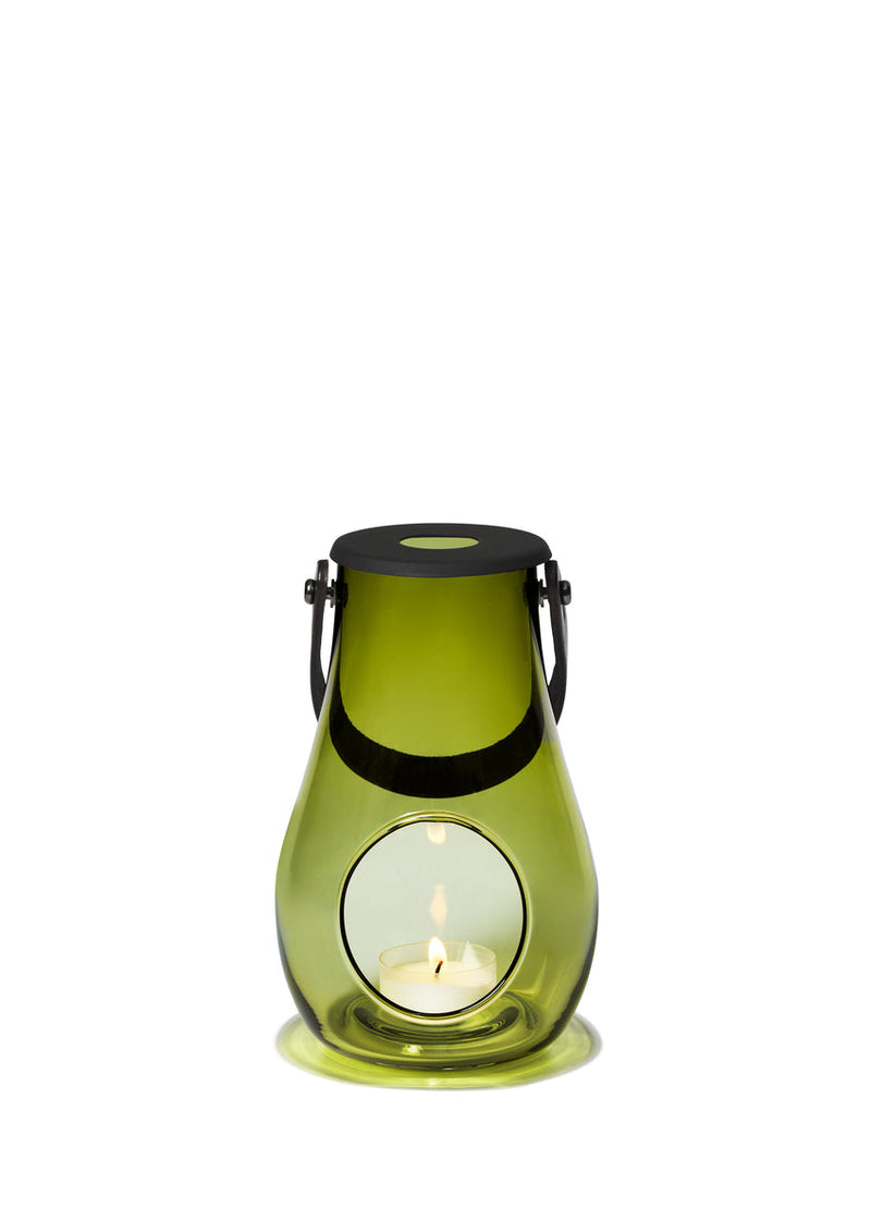 Holmegaard Design With Light lanterne 16,5 cm olivengrøn