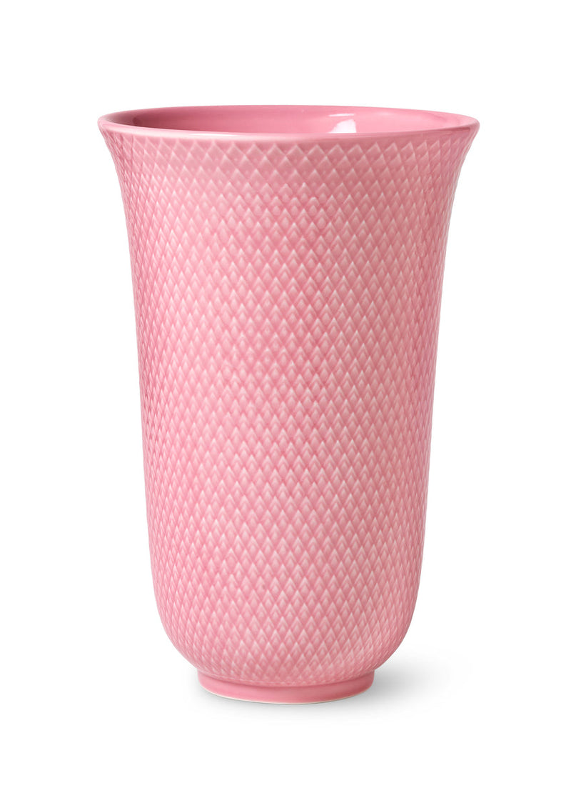 Lyngby Porcelæn Rhombe Color vase rosa 20 cm