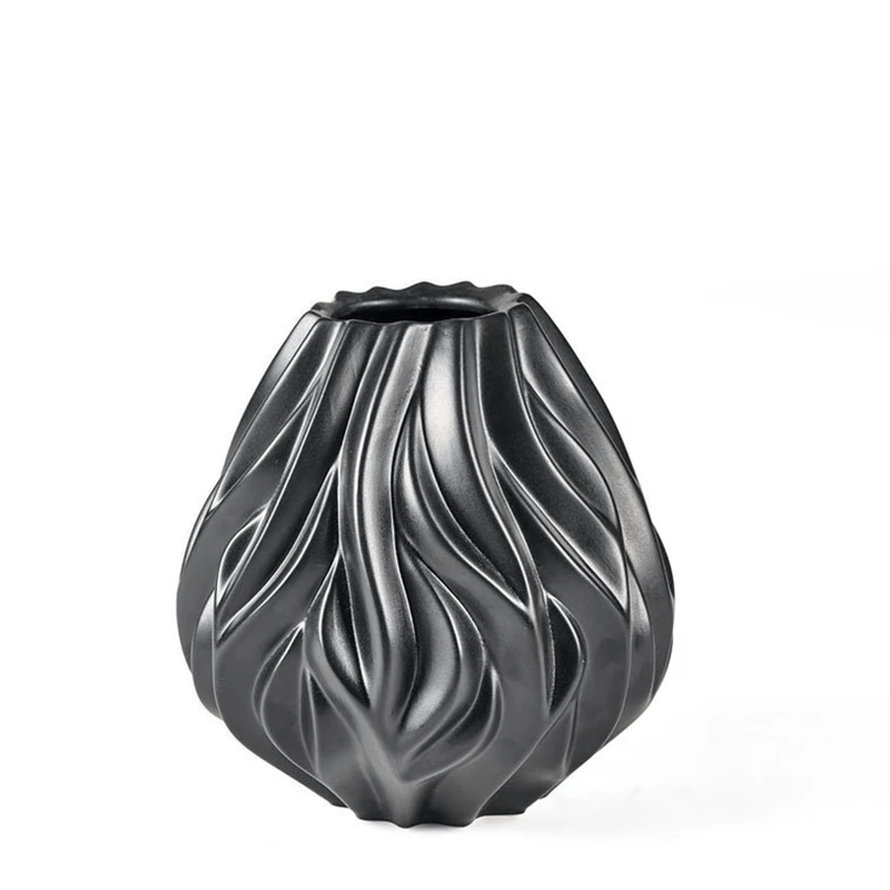 Morsø Flame, Vase 23 cm. sort