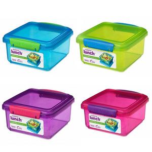 Sistema Lunch Plus Plastic Color Food Box med låg 1,2 liter